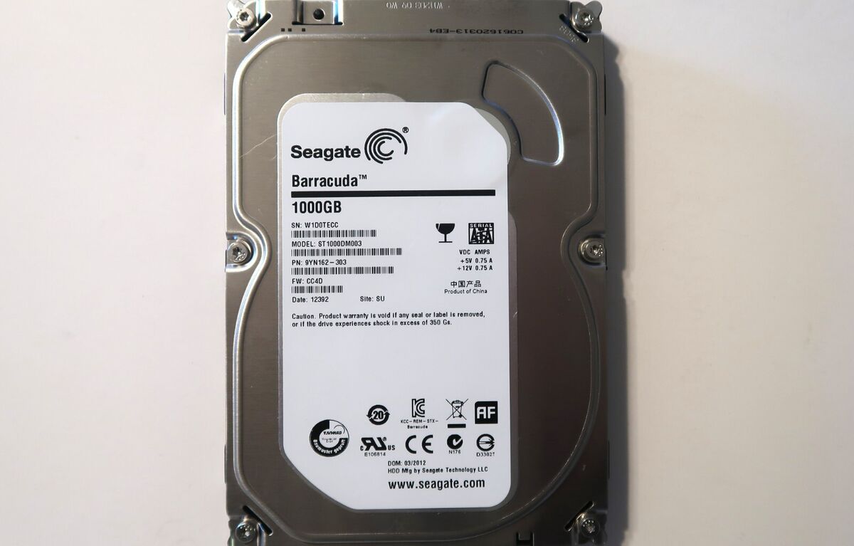 DISCO DURA SATA SEAGATE 1TB (ST1000VM002-P) 5900RPM 64MB SATA3 SLIM